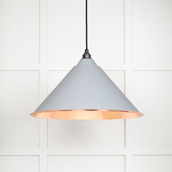 Hammered Copper Hockley Pendant in Birch | 49503BI