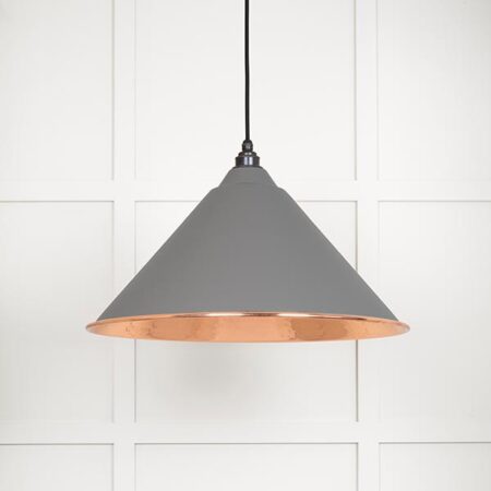 Hammered Copper Hockley Pendant in Bluff | 49503BL - Image 2