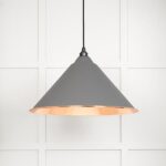 Hammered Copper Hockley Pendant in Bluff | 49503BL