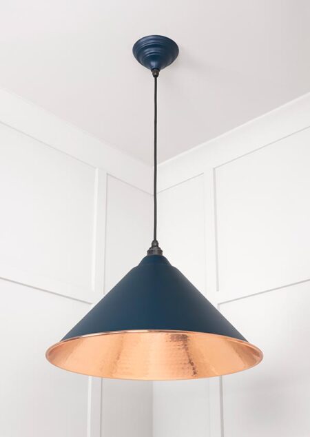 Hammered Copper Hockley Pendant in Dusk | 49503DU - Image 3