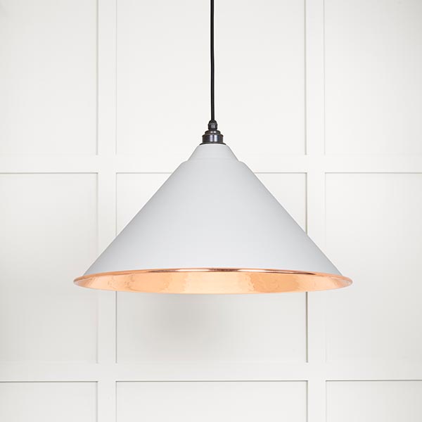 Hammered Copper Hockley Pendant in Flock | 49503F