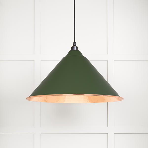Hammered Copper Hockley Pendant in Heath | 49503H