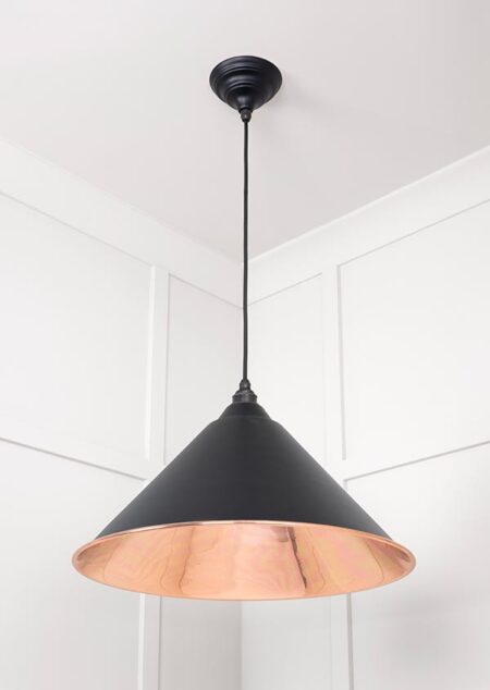 Smooth Copper Hockley Pendant in Elan Black | 49503SEB - Image 3