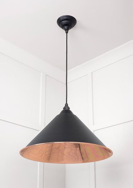 Smooth Copper Hockley Pendant in Elan Black | 49503SEB - Image 4