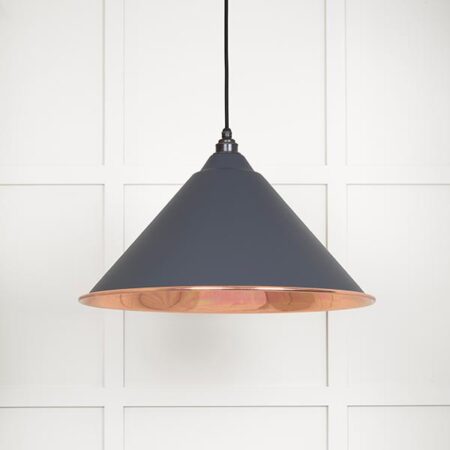 From the Anvil Smooth Copper Hockley Pendant in Slate - Image 2