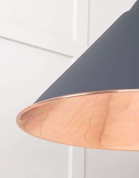 From the Anvil Smooth Copper Hockley Pendant in Slate - Image 5
