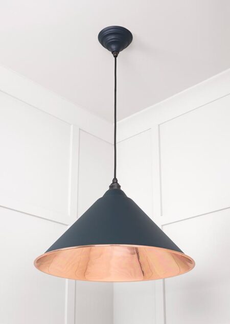 From the Anvil Smooth Copper Hockley Pendant in Soot - Image 3