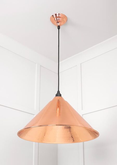 Hammered Copper Hockley Pendant | 49503 - Image 3