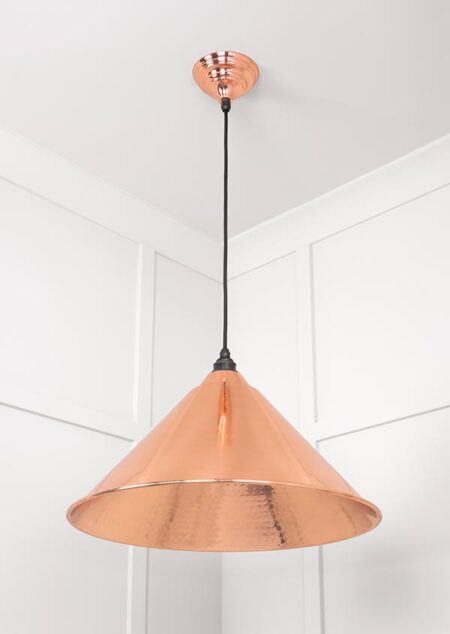 Hammered Copper Hockley Pendant | 49503 - Image 4