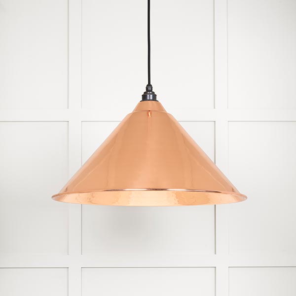 Hammered Copper Hockley Pendant | 49503