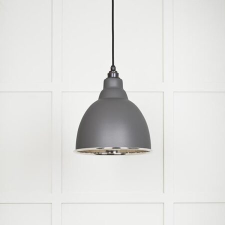 Smooth Nickel Brindley Pendant in Bluff | 49504BL - Image 2
