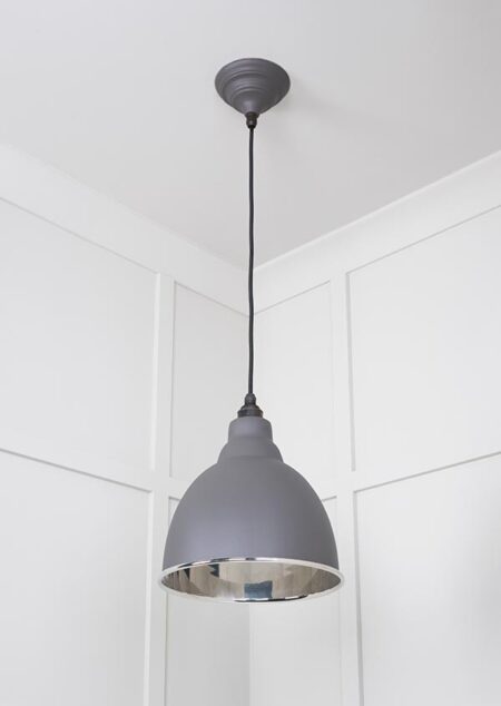 Smooth Nickel Brindley Pendant in Bluff | 49504BL - Image 3