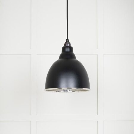Smooth Nickel Brindley Pendant in Elan Black | 49504EB