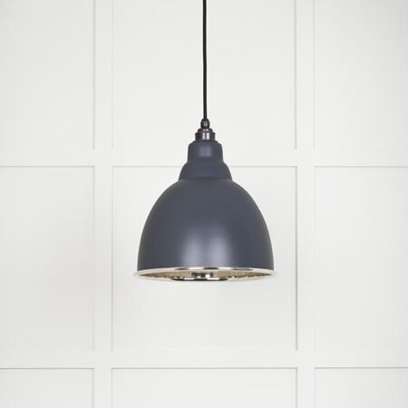 Smooth Nickel Brindley Pendant in Slate | 49504SL - Image 2