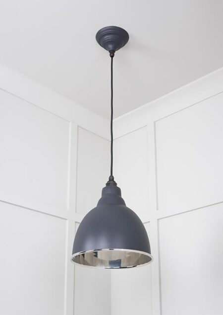 Smooth Nickel Brindley Pendant in Slate | 49504SL - Image 3