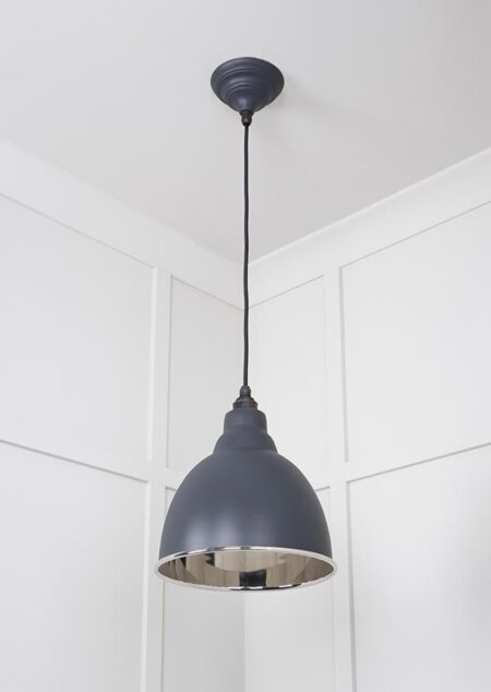 Smooth Nickel Brindley Pendant in Slate | 49504SL - Image 4