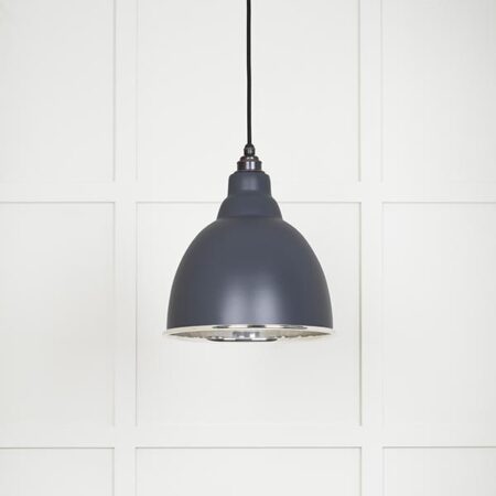 Smooth Nickel Brindley Pendant in Slate | 49504SL
