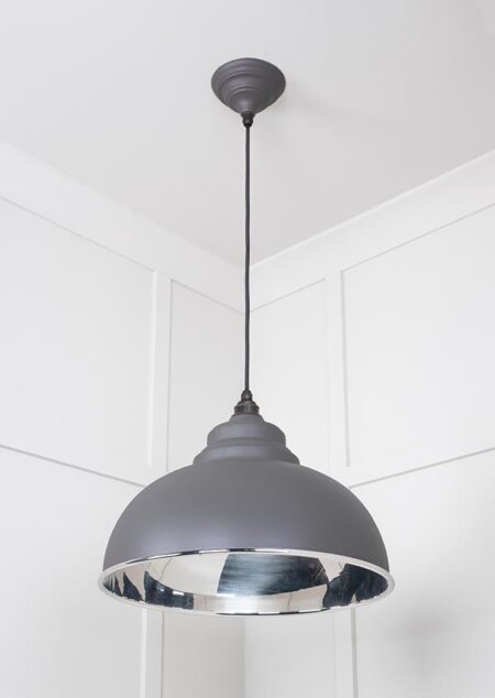 Smooth Nickel Harborne Pendant in Bluff | 49505BL - Image 3