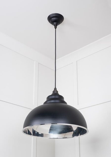 Smooth Nickel Harborne Pendant in Elan Black | 49505EB - Image 3