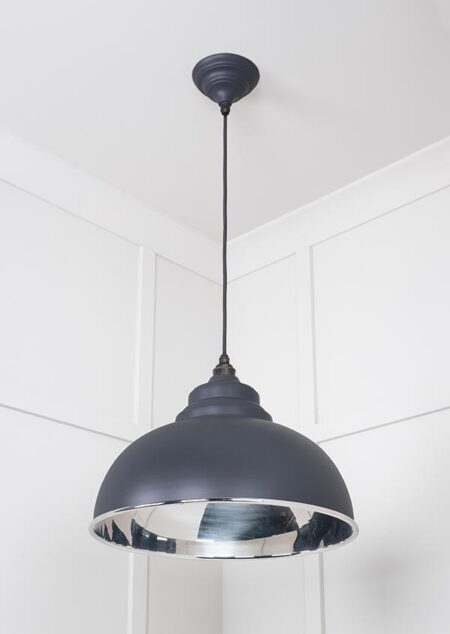 Smooth Nickel Harborne Pendant in Slate | 49505SL - Image 3
