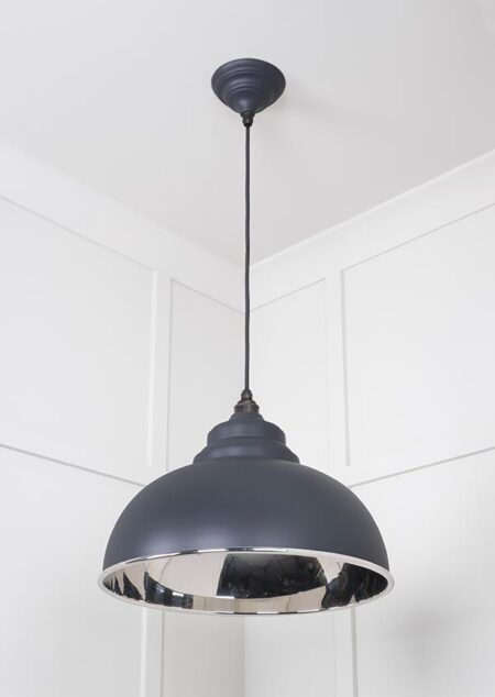 Smooth Nickel Harborne Pendant in Slate | 49505SL - Image 4