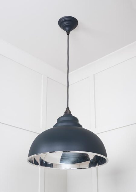 Smooth Nickel Harborne Pendant in Soot | 49505SO - Image 3