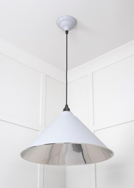 Smooth Nickel Hockley Pendant in Birch | 49506BI - Image 4