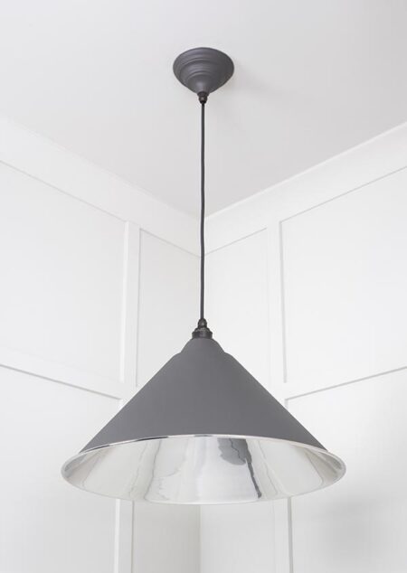 Smooth Nickel Hockley Pendant in Bluff | 49506BL - Image 3