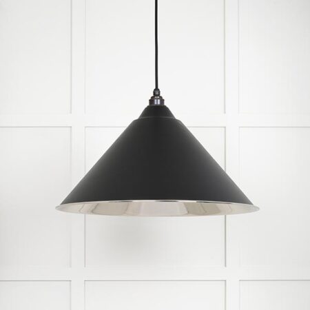 Smooth Nickel Hockley Pendant in Elan Black | 49506EB - Image 2