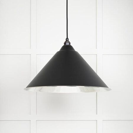 Smooth Nickel Hockley Pendant in Elan Black | 49506EB