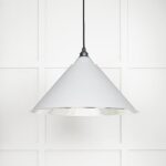 Smooth Nickel Hockley Pendant in Flock | 49506F