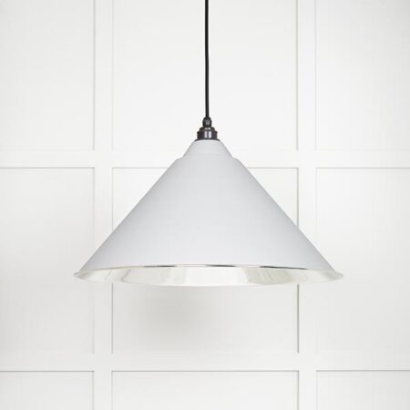 Smooth Nickel Hockley Pendant in Flock | 49506F
