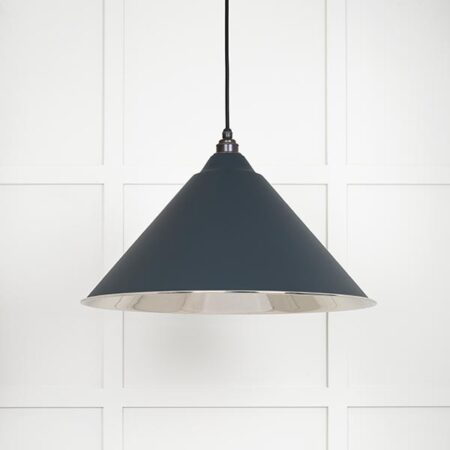 Smooth Nickel Hockley Pendant in Soot | 49506SO - Image 2