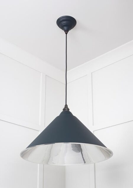 Smooth Nickel Hockley Pendant in Soot | 49506SO - Image 3