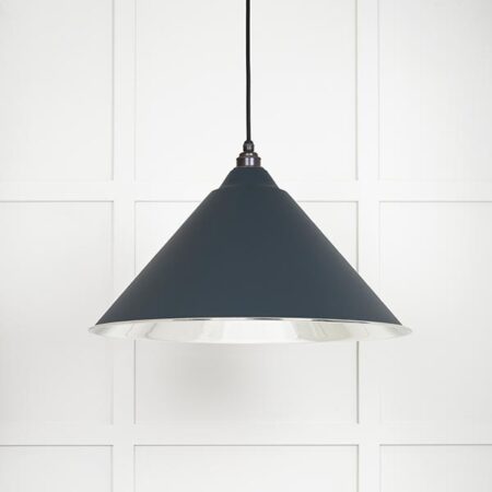 Smooth Nickel Hockley Pendant in Soot | 49506SO