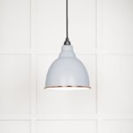 White Gloss Brindley Pendant in Birch | 49507BI
