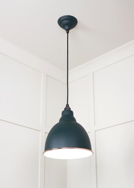 White Gloss Brindley Pendant in Dingle | 49507DI - Image 3