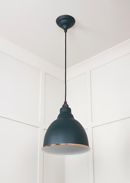White Gloss Brindley Pendant in Dingle | 49507DI - Image 4
