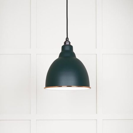 White Gloss Brindley Pendant in Dingle | 49507DI