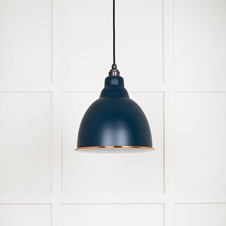 White Gloss Brindley Pendant in Dusk | 49507DU - Image 2