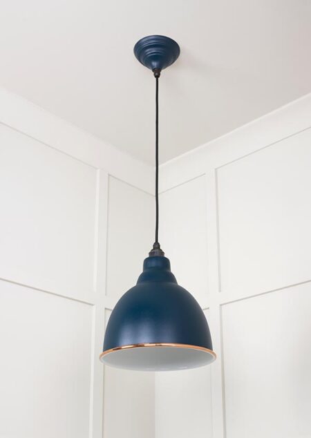White Gloss Brindley Pendant in Dusk | 49507DU - Image 4