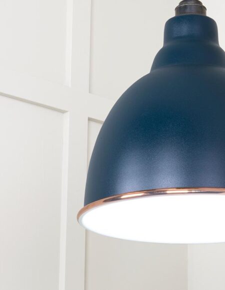White Gloss Brindley Pendant in Dusk | 49507DU - Image 5