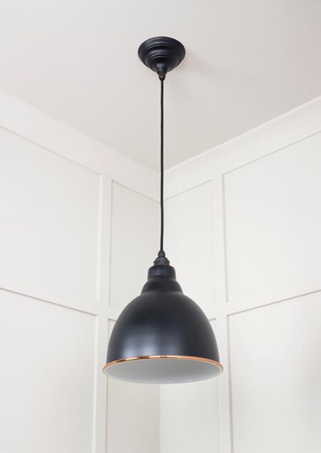 From the Anvil White Gloss Brindley Pendant in Elan Black - Image 4