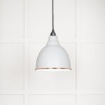 From the Anvil White Gloss Brindley Pendant in Flock