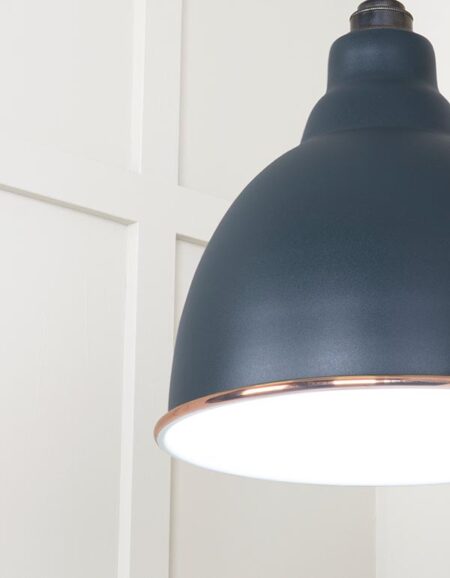 White Gloss Brindley Pendant in Soot | 49507SO - Image 5