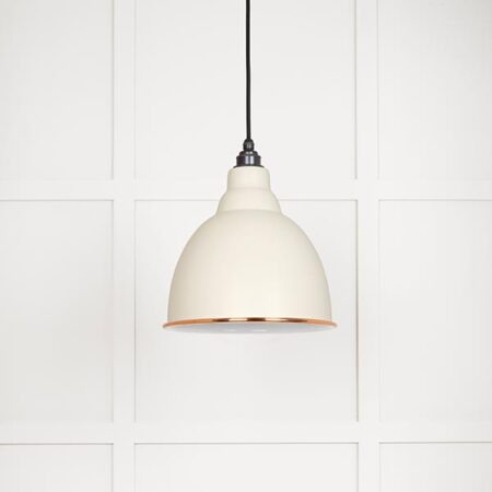 White Gloss Brindley Pendant in Teasel | 49507TE - Image 2
