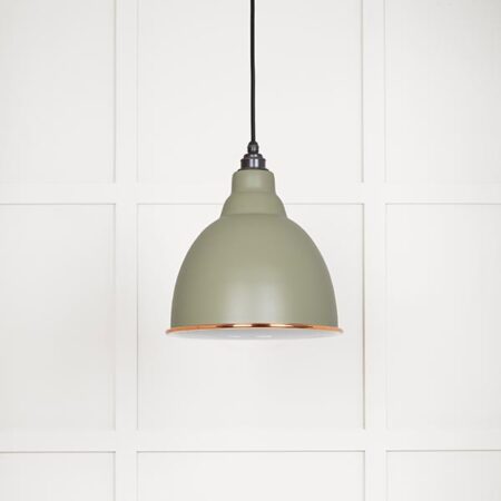 White Gloss Brindley Pendant in Tump | 49507TU - Image 2