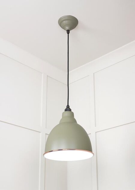 White Gloss Brindley Pendant in Tump | 49507TU - Image 3
