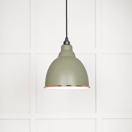 White Gloss Brindley Pendant in Tump | 49507TU