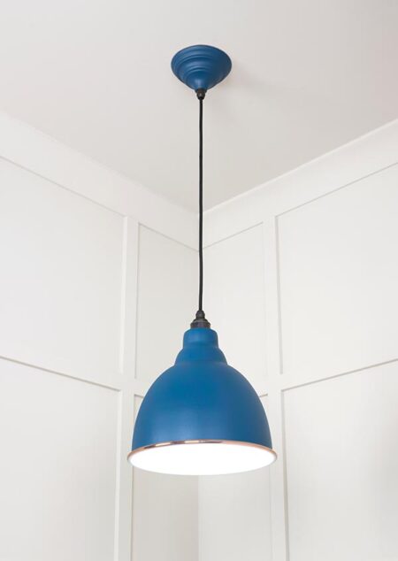 White Gloss Brindley Pendant in Upstream | 49507U - Image 3